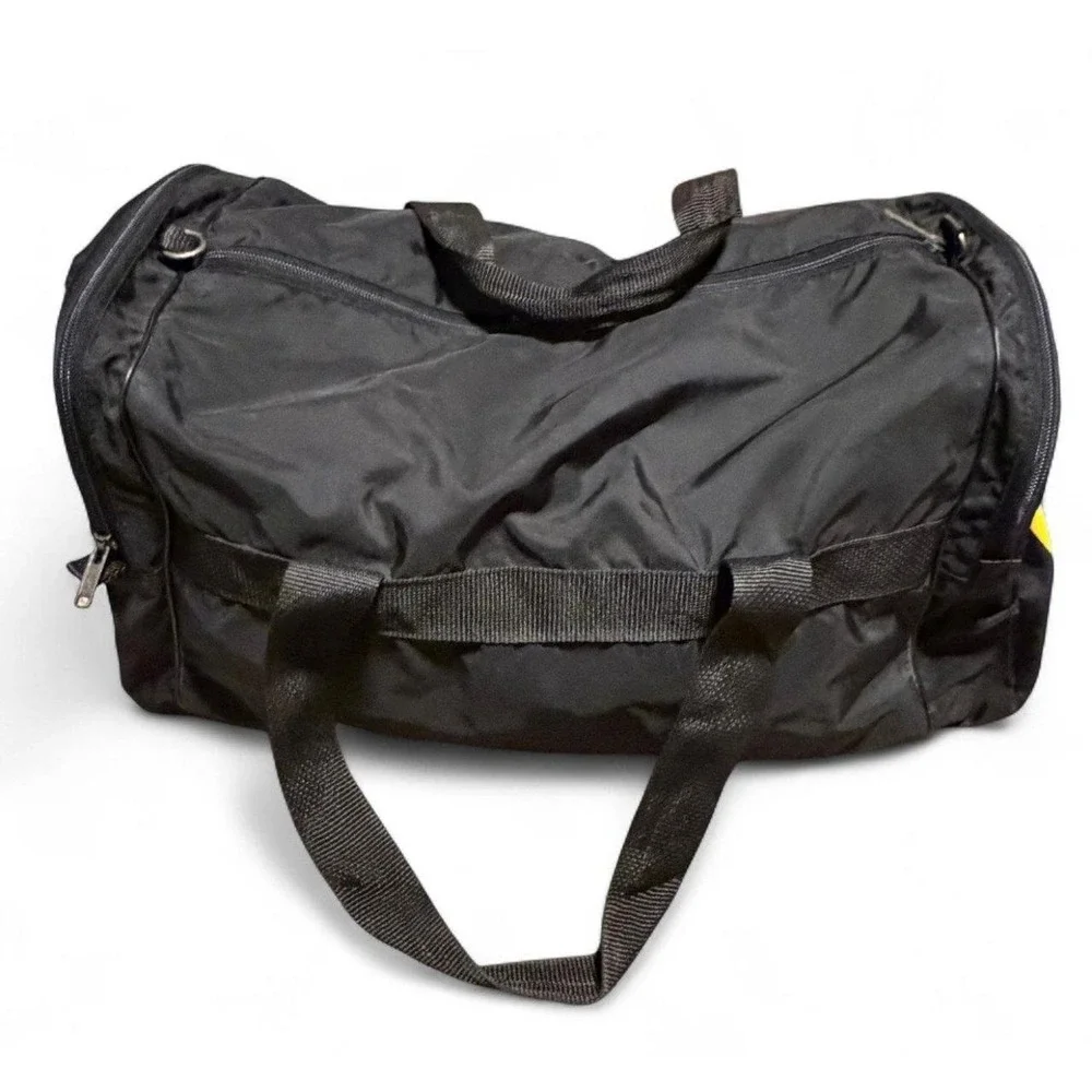 CAT Diesel Power Black Nylon Duffel Bag Gym Travel Overnight Carry On VTG